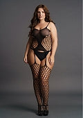  Bodystocking Suspender Net Pattern Lingerie by Le Desir- The Nookie