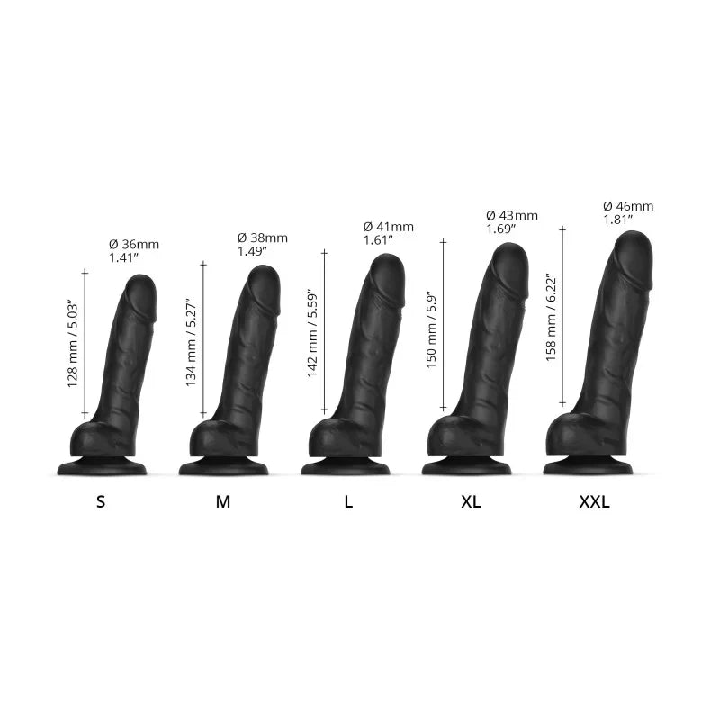 Sliding Skin Realistic Dildo Size XXL Dildo by Strap On Me- The Nookie