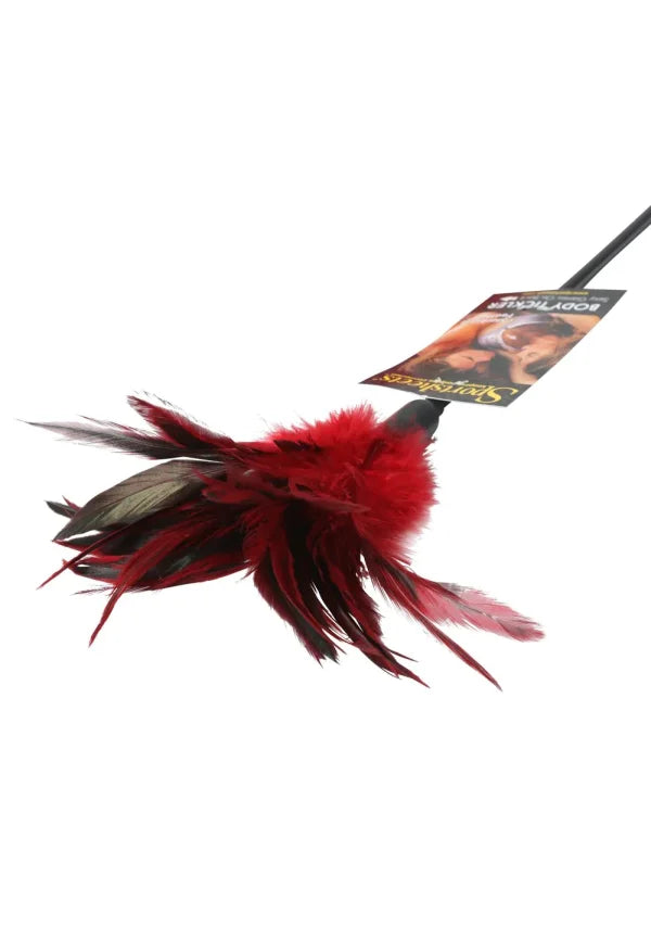  Starburst Feather Body Tickler in Red Kink by Sportsheets- The Nookie