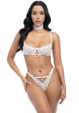 Bridal Perla Lace Bra Set Lingerie by Oh La La Cheri- The Nookie