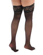  Premium Wide Lace Top Hold Ups Lingerie by Pamela Mann- The Nookie