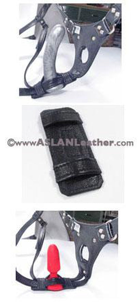  Double up Dildo Cuff Harness by Aslan Leather- The Nookie
