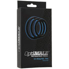  OptiMALE C-Ring Kit Thin Black Cock Ring by Doc Johnson- The Nookie