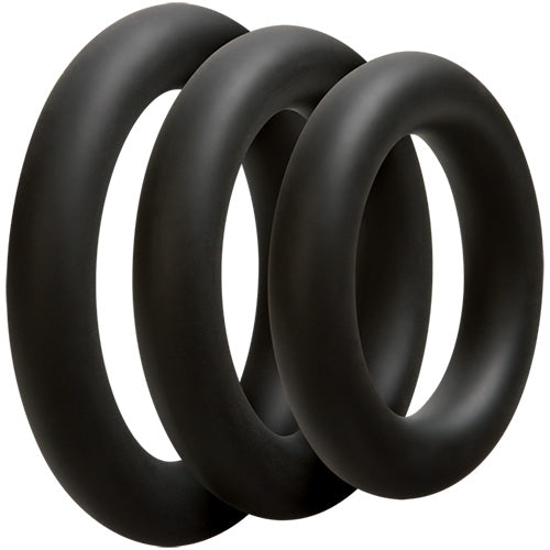 OptiMALE C-Ring Thick Black Cock Ring by Doc Johnson- The Nookie