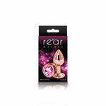  Small Rose Gold Plug with Pink Gem Dildo by NS Novelties- The Nookie