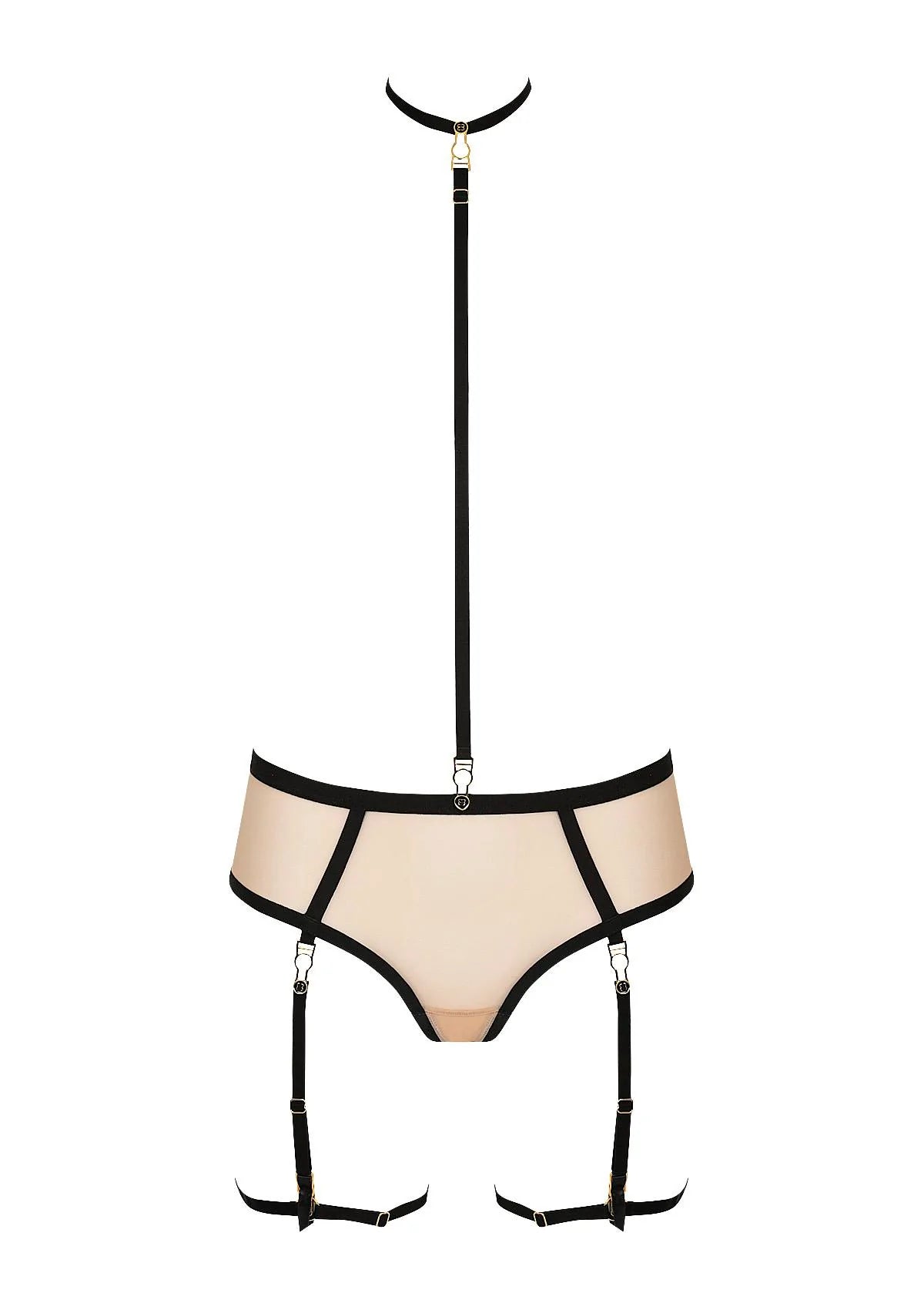  Insoutenable Légèreté Open Brief in Skin Lingerie by Atelier Amour- The Nookie