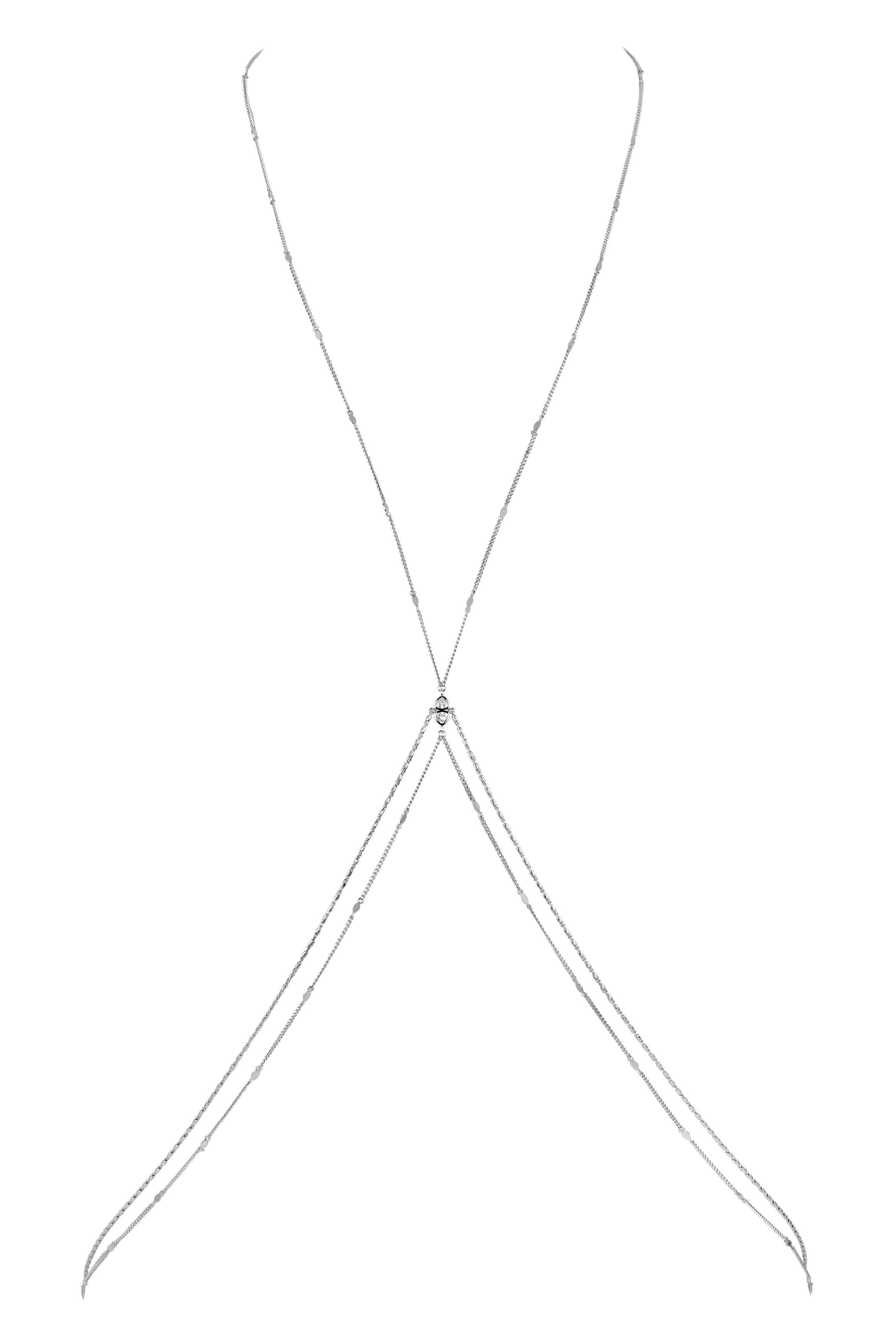  Veda Body Chain in Silver Lingerie by Lili Claspe- The Nookie