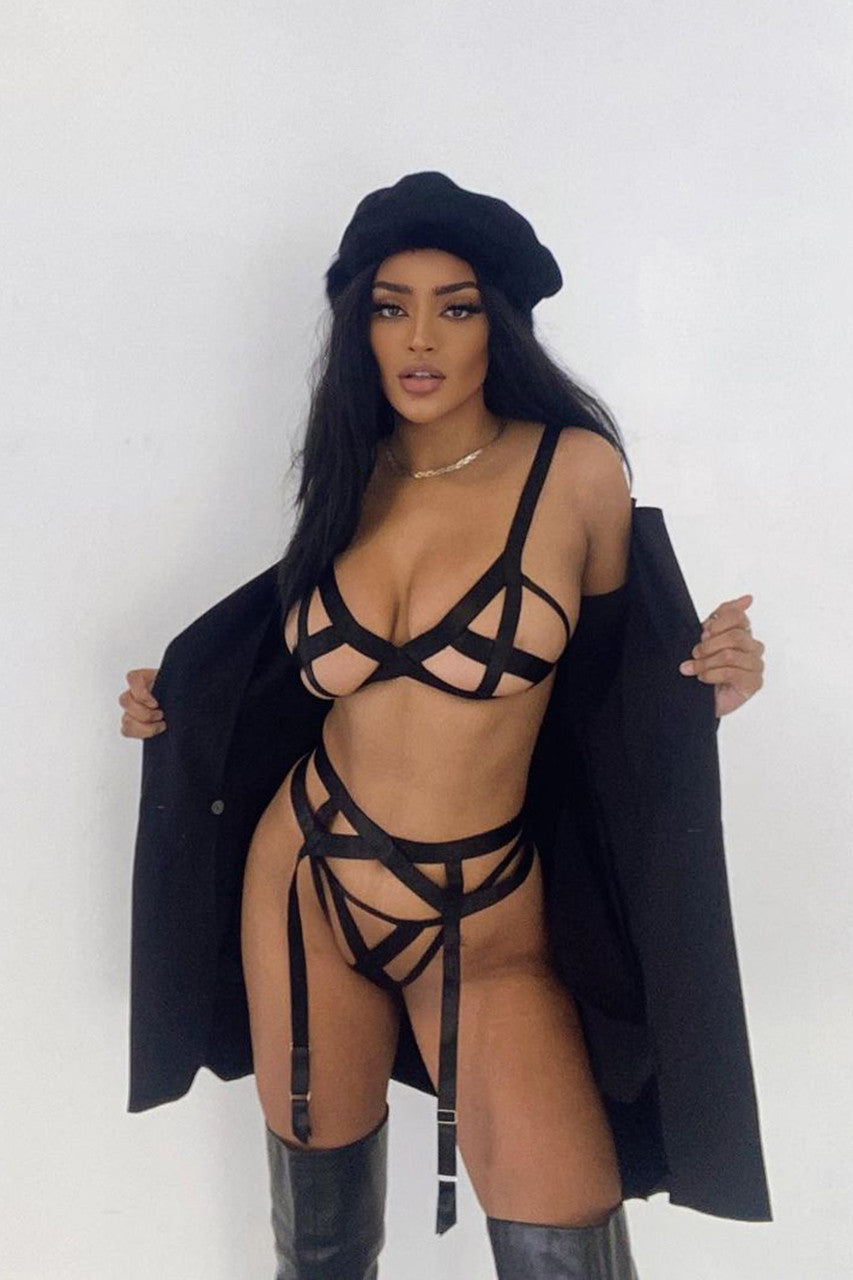  Aida Three Piece Set Lingerie by Oh La La Cheri- The Nookie