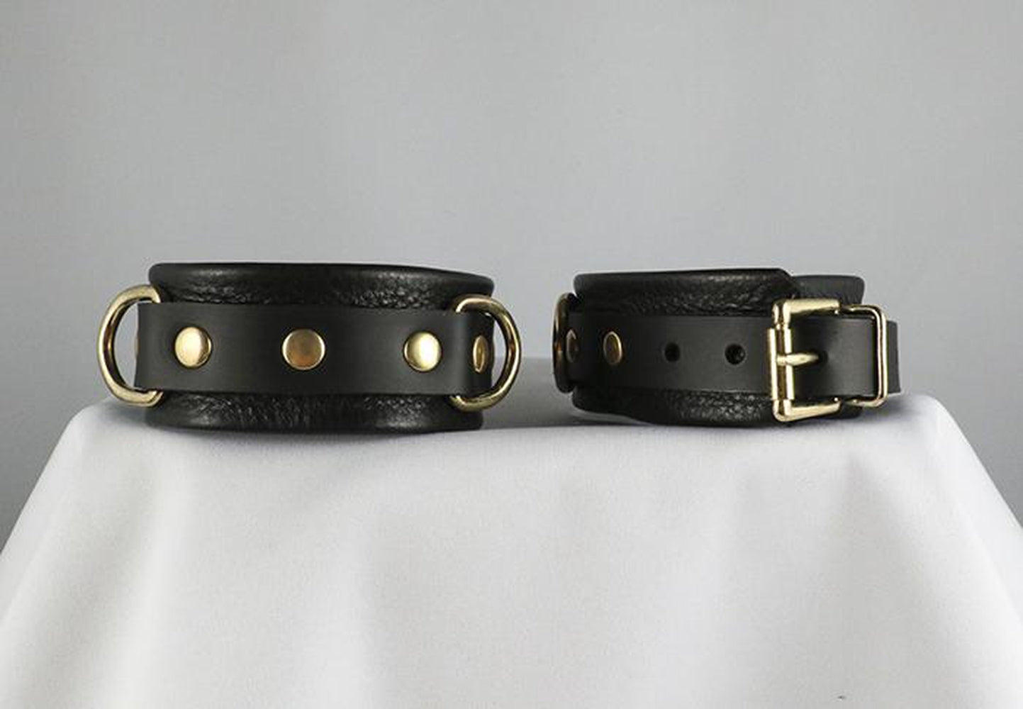  Black Panther Ankle Cuffs Kink by Aslan Leather- The Nookie