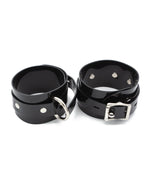  Black PVC Ankle Cuffs Kink by Stockroom- The Nookie