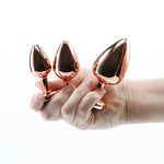  Three Piece Trainer Kit in Rose Gold with Pink Gem Dildo by NS Novelties- The Nookie