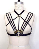  Olivia Strappy Leather Harness Bra Lingerie by Love Lorn- The Nookie