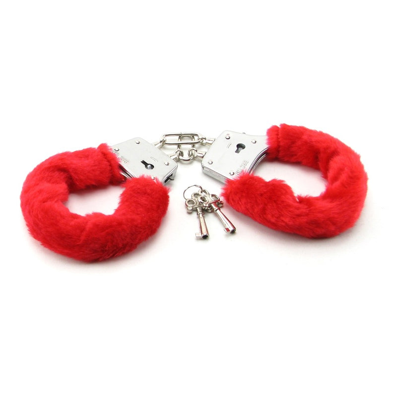  Red Fluffy Handcuffs Kink by Calexotics- The Nookie