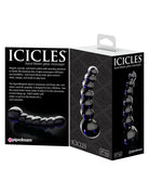  Icicles No. 66 Glass Plug in Black Dildo by Pipedream- The Nookie