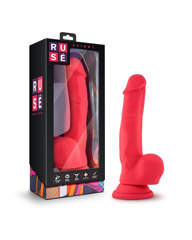  Shimmy in Cerise Red Dildo by Blush- The Nookie