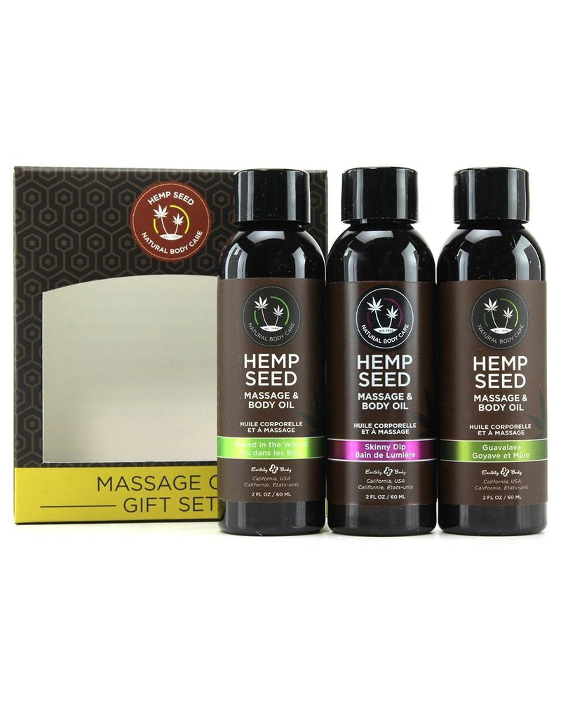  Hemp Seed Oil Gift Set Massage by Earthly Body- The Nookie