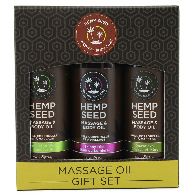  Hemp Seed Oil Gift Set Massage by Earthly Body- The Nookie