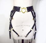  Ingrid Strappy Leather Web Garter Belt Lingerie by Love Lorn- The Nookie