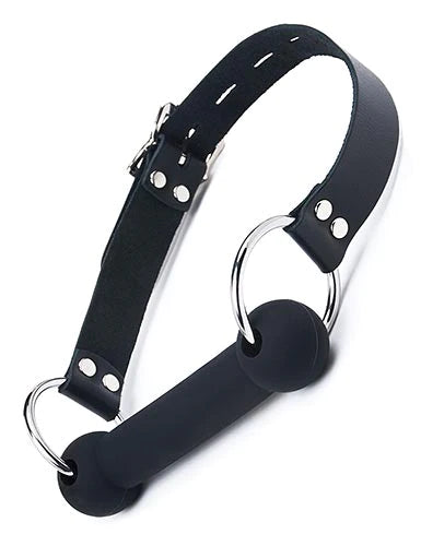  Silicone Bit Gag Bit with Black Strap  by Stockroom- The Nookie