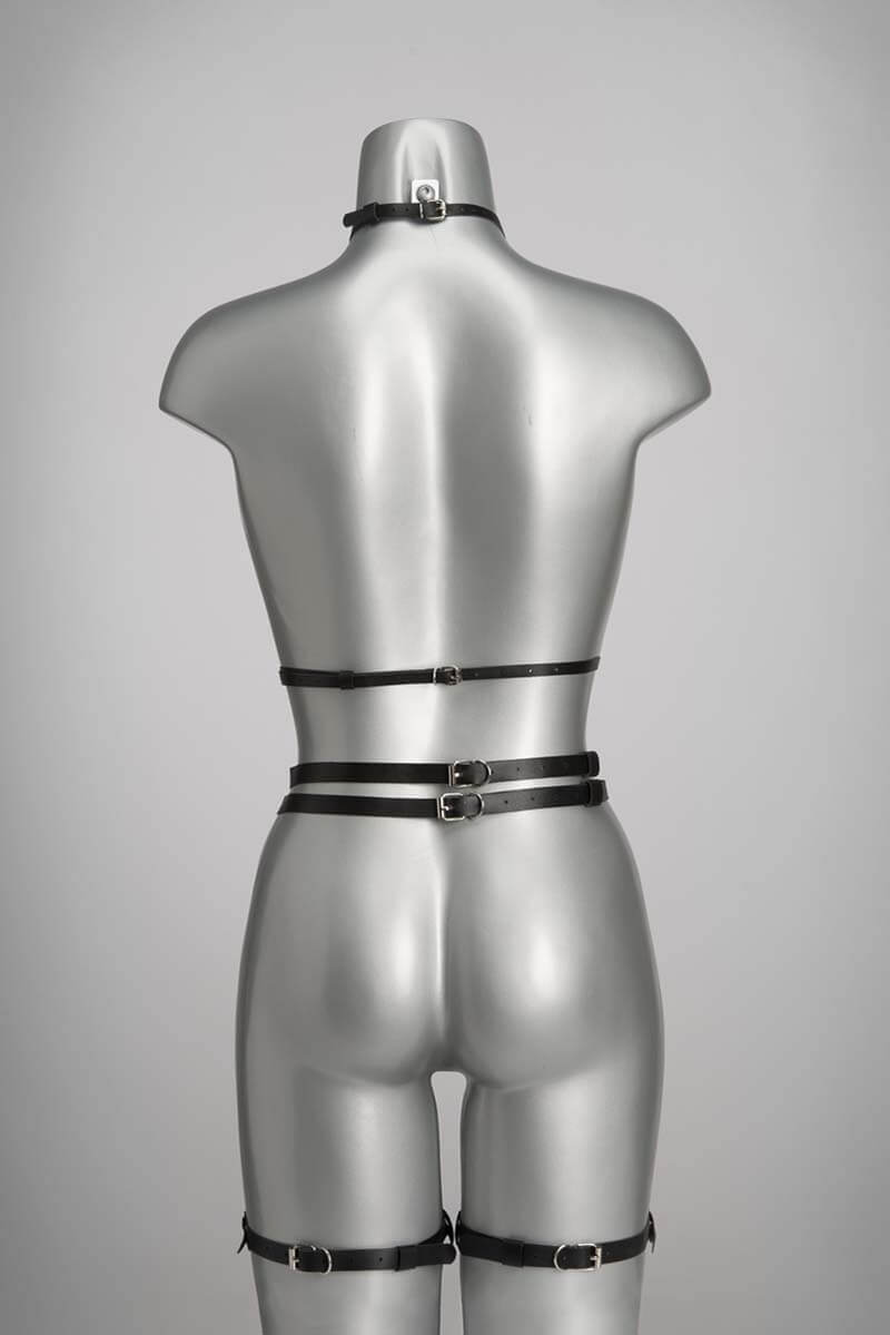  Lilly Leather Suspender Belt Lingerie by Voyeur X- The Nookie