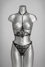  Lilly Leather Harness Lingerie by Voyeur X- The Nookie