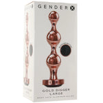  Gold Digger Beaded Plug in Large Dildo by Evolved Novelties- The Nookie
