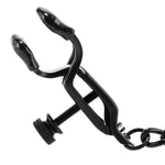  Open Press Nipple Clamps with Black Link Chain SPF-07 Kink by Spartacus- The Nookie