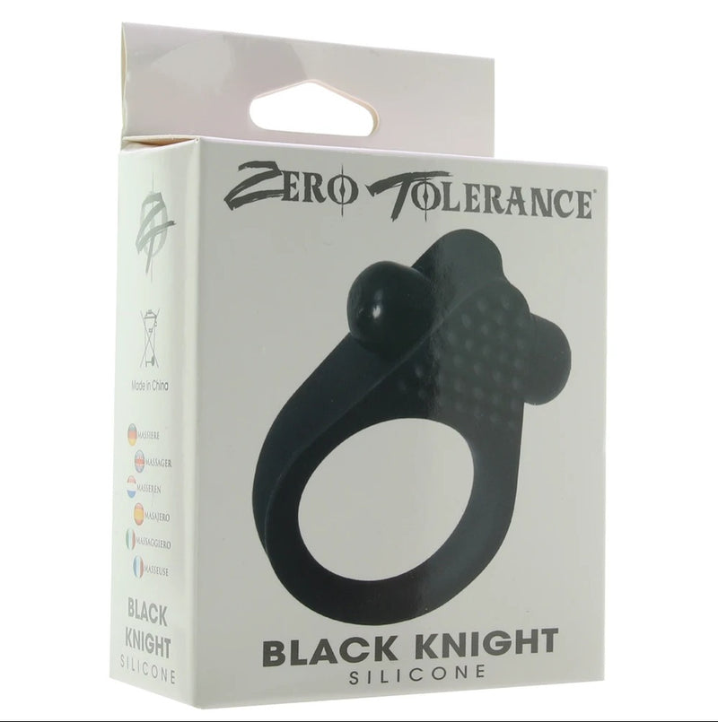  Black Knight Vibrating Cock Ring Vibrator by Zero Tolerance- The Nookie