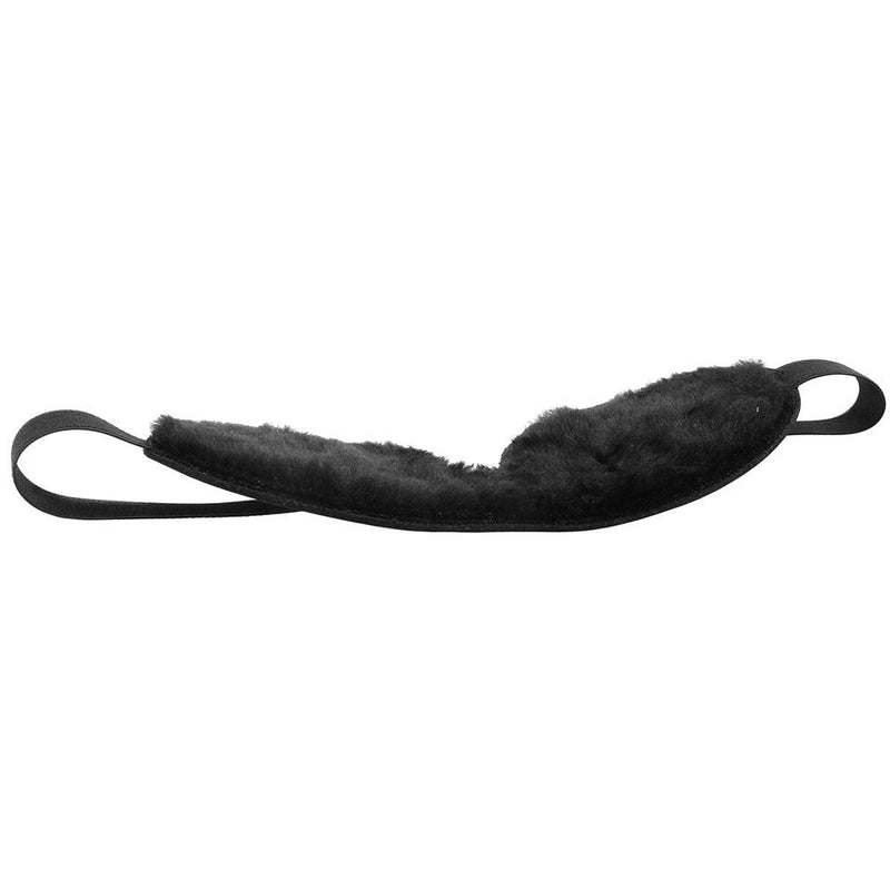  Leather Contour Blindfold with Faux Fur Lining Kink by Spartacus- The Nookie