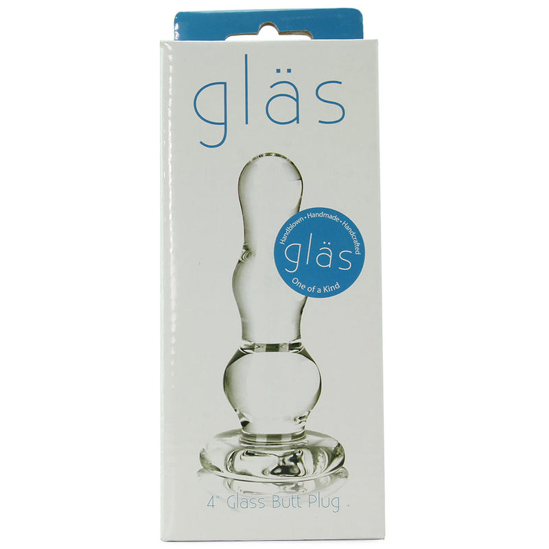  4 Inch Glass Butt Plug Dildo by Glas- The Nookie