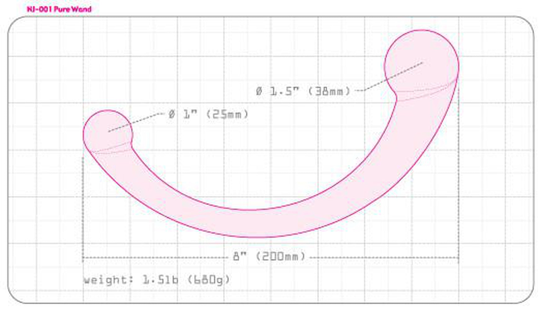  Pure Wand Dildo by njoy- The Nookie