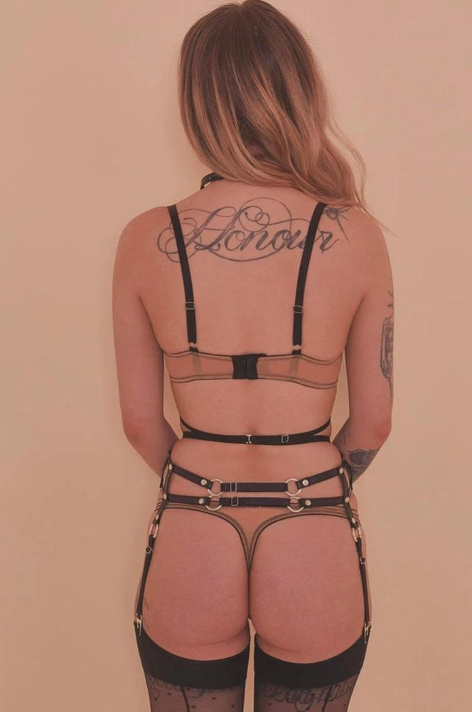  Deco Detail Suspender Harness Lingerie by Playful Promises- The Nookie