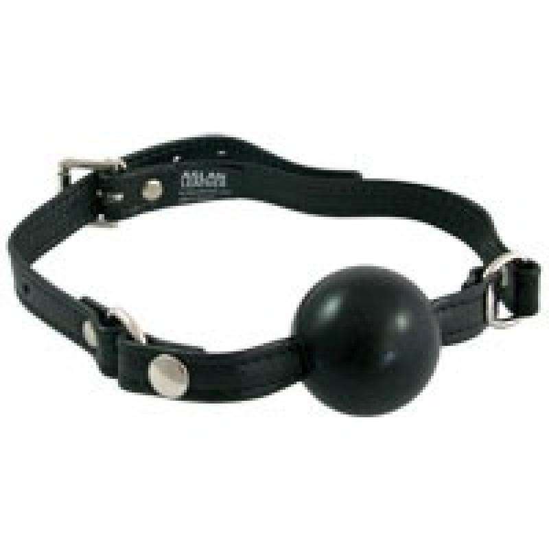  Silicone Ball Gag in Black Kink by Aslan Leather- The Nookie