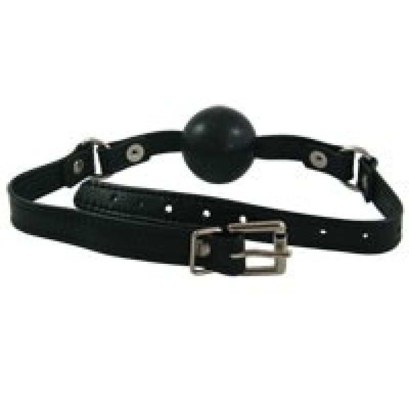  Silicone Ball Gag in Black Kink by Aslan Leather- The Nookie