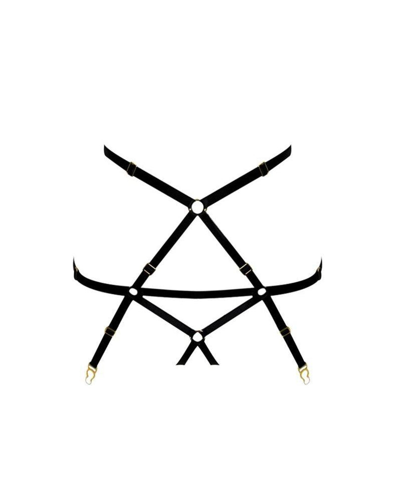  Bondage Harness Suspender Black Lingerie by Elf Zhou- The Nookie