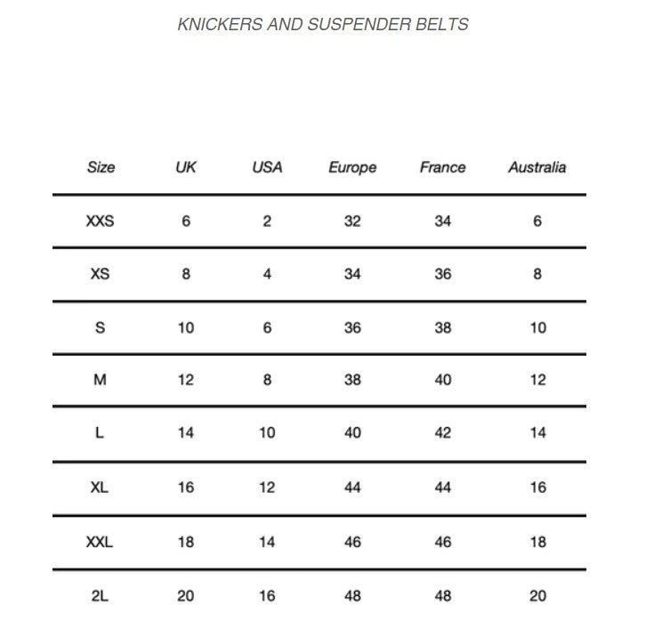  Dahlia Suspender Belt Lingerie by Posie- The Nookie